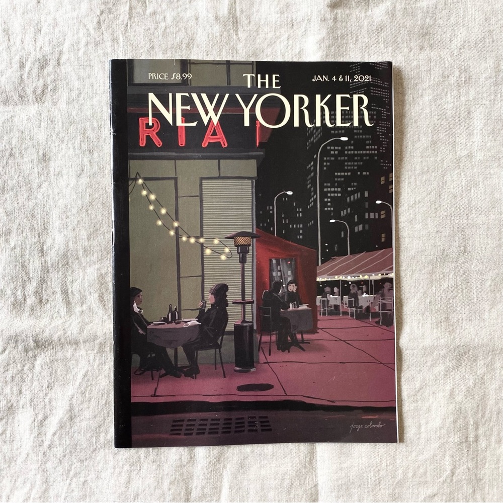 The New Yorker Vintage Art Cover Coffee Table Book January 2021 Magazine